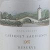 Robert Mondavi Reserve Autographed BY Tim MONDAVI 1987